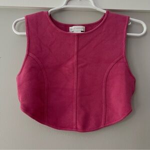House of Harlow 1960 Vibrant Pink Cropped Tank